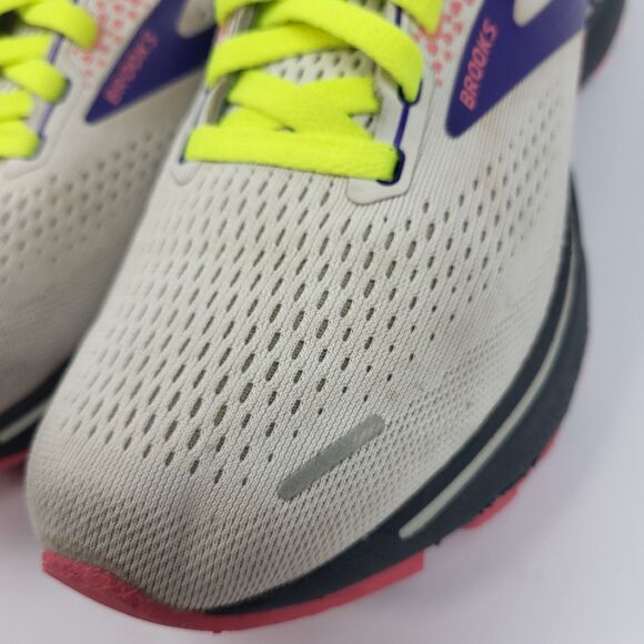 Brooks Ghost 14 Women's Running Shoes White Pink Purple Size 10 M - Picture 10 of 16